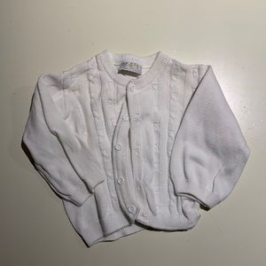 Dolce Goccia White button down cardigan 24M